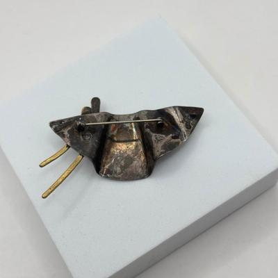 LOT 189J: Sterling Abstract Antique/Vintage Art Nouveau Brooch (6.49g)