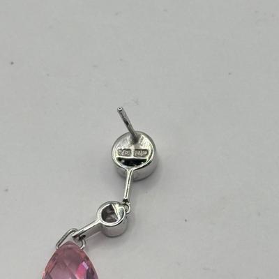 LOT 191J: 925 Sterling Silver Pierced Drop Earrings (23.77gtw)