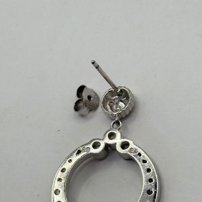 LOT 191J: 925 Sterling Silver Pierced Drop Earrings (23.77gtw)