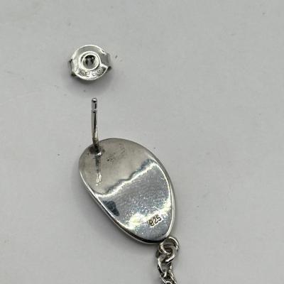 LOT 191J: 925 Sterling Silver Pierced Drop Earrings (23.77gtw)