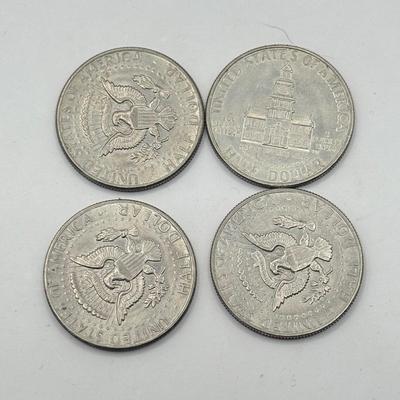 LOT 192J: Early 1970s Kennedy Half Dollar & Dollar US Coins
