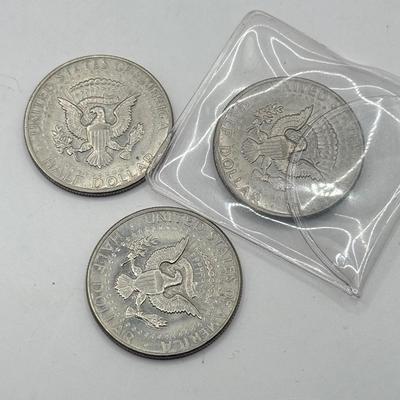 LOT 192J: Early 1970s Kennedy Half Dollar & Dollar US Coins