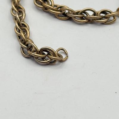 LOT 195J: Vintage Bracelet w/ Attached Perfume Container (needs repair)