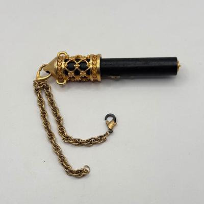 LOT 195J: Vintage Bracelet w/ Attached Perfume Container (needs repair)
