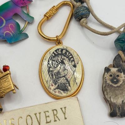 LOT 200J: Cat Jewelry: Danecraft, Barlow, Discovery & More