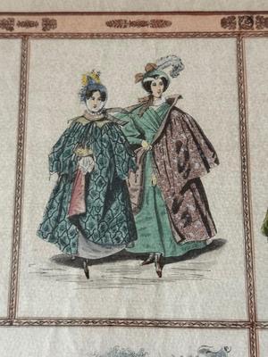 LOT 225L: "War of the Roses" & "Butterfly Time" Prints by Maud Humphrey (American, 1868-1940), Print of Victorian...