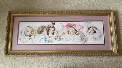 LOT 225L: "War of the Roses" & "Butterfly Time" Prints by Maud Humphrey (American, 1868-1940), Print of Victorian...