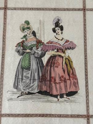 LOT 225L: "War of the Roses" & "Butterfly Time" Prints by Maud Humphrey (American, 1868-1940), Print of Victorian...