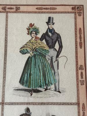 LOT 225L: "War of the Roses" & "Butterfly Time" Prints by Maud Humphrey (American, 1868-1940), Print of Victorian...