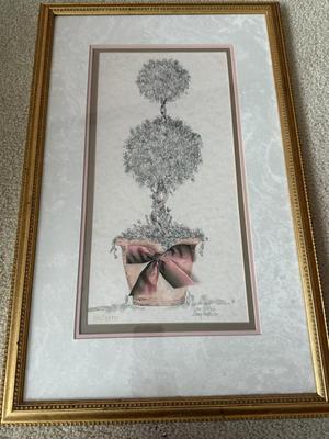 LOT 225L: "War of the Roses" & "Butterfly Time" Prints by Maud Humphrey (American, 1868-1940), Print of Victorian...