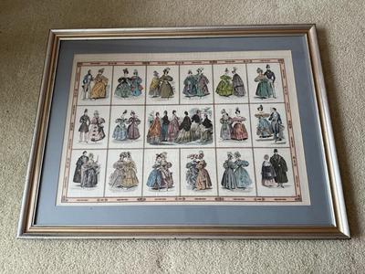 LOT 225L: "War of the Roses" & "Butterfly Time" Prints by Maud Humphrey (American, 1868-1940), Print of Victorian...