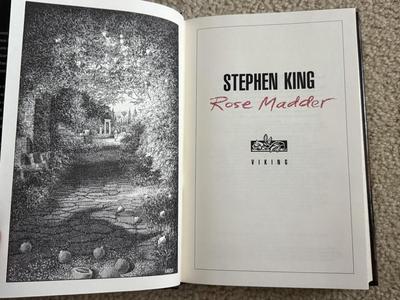 LOT 226K: First Edition 1995 Rose Madder by Stephen King: 3 copies, 2 w/ Sleeves