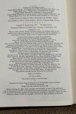 LOT 226K: First Edition 1995 Rose Madder by Stephen King: 3 copies, 2 w/ Sleeves