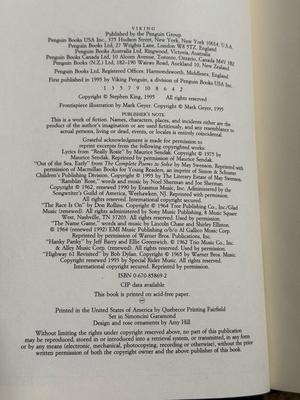 LOT 226K: First Edition 1995 Rose Madder by Stephen King: 3 copies, 2 w/ Sleeves