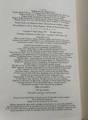 LOT 226K: First Edition 1995 Rose Madder by Stephen King: 3 copies, 2 w/ Sleeves