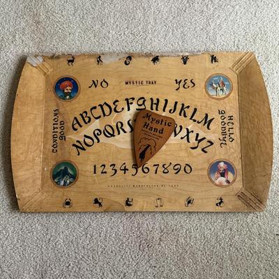 LOT 227L: Vintage 1940s Hasko “Mystic Tray & Mystic Hand” made of Wood w/ Lithographed Paper