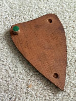LOT 227L: Vintage 1940s Hasko “Mystic Tray & Mystic Hand” made of Wood w/ Lithographed Paper