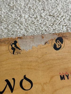 LOT 227L: Vintage 1940s Hasko “Mystic Tray & Mystic Hand” made of Wood w/ Lithographed Paper