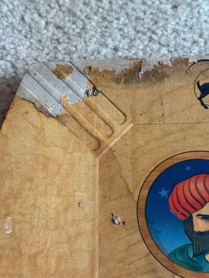 LOT 227L: Vintage 1940s Hasko “Mystic Tray & Mystic Hand” made of Wood w/ Lithographed Paper