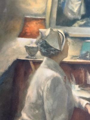 LOT 228L: Antique / Vintage Framed Post-1900 Nurse Print or Lithograph