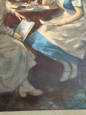 LOT 228L: Antique / Vintage Framed Post-1900 Nurse Print or Lithograph