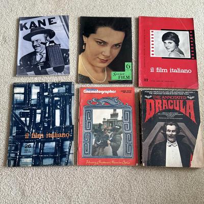 LOT 230F: 1970 The A,nnotated Dracula, 1958-1959 Il Film Italiano Magazines, American Cinematographer June 1972 Issue & More