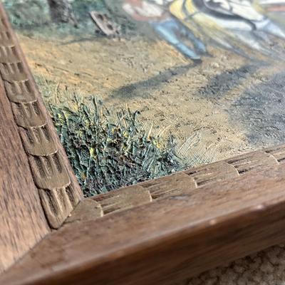 LOT 231L: Original Oil Painting of Bridge in New Hope, PA signed Zugermayer '76