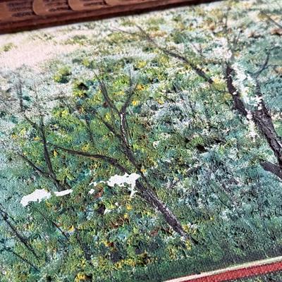 LOT 231L: Original Oil Painting of Bridge in New Hope, PA signed Zugermayer '76