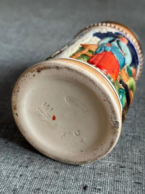 LOT 262F: Collection of Vintage Ceramic, Pewter & Glass Steins