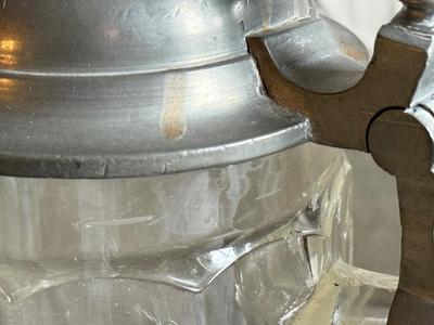 LOT 262F: Collection of Vintage Ceramic, Pewter & Glass Steins
