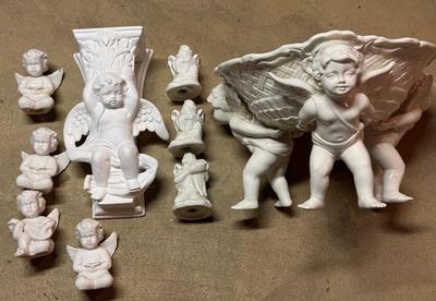 LOT 992B: Ceramic Bisque Angel household decor