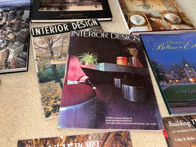 LOT 67LLL: Collection of interior designer books/ magazines + other books