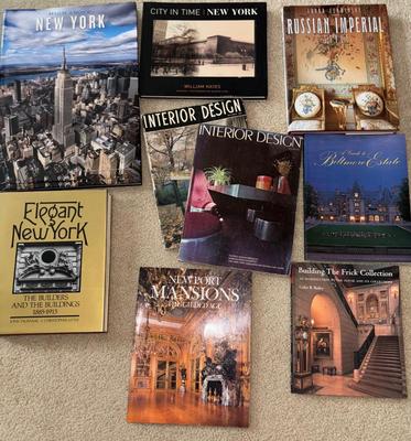 LOT 67LLL: Collection of interior designer books/ magazines + other books