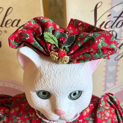 LOT 264F: Three 1992 Victoria Ashlea Originals Bette Ball Goebel Kitty Meow Meow Porcelain Dolls w/ Stands - only 250 made
