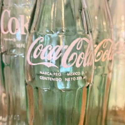 LOT 265G: Vintage Glass Coke & Pepsi Bottles