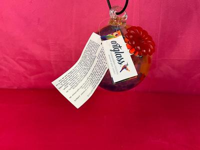 Lot 559 NIB/NWT Four Handblown Friendship Balls from Gift Gallery ( 4” )