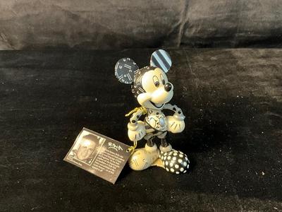 Lot 561 NIB Britto Mickey Mouse Black & White Figurine