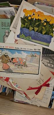 Largest box of postcards and old photos Lot #3