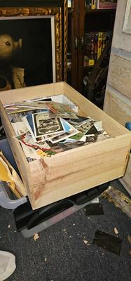 Largest box of postcards and old photos Lot #3