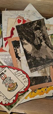 Largest box of postcards and old photos Lot #3