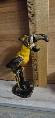 Vintage Cast Iron Parrot Bottle Opener! 5" John Wright Co. 1930s Tiki Bar