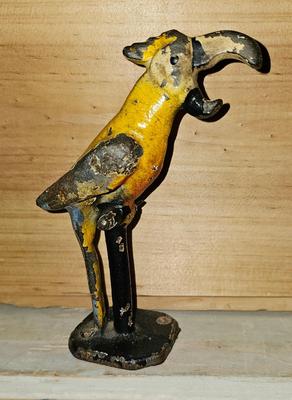 Vintage Cast Iron Parrot Bottle Opener! 5" John Wright Co. 1930s Tiki Bar