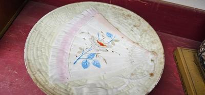 Vintage Majolica mismatched Patterned dessert plates