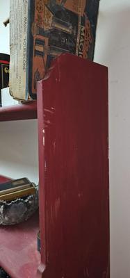 Tall Red Vintage shelf 36" wide