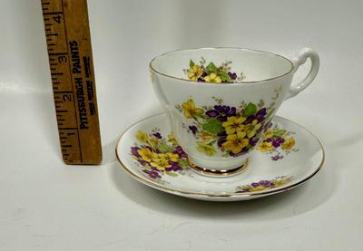 Collectible Bone China Teacup and Saucer
