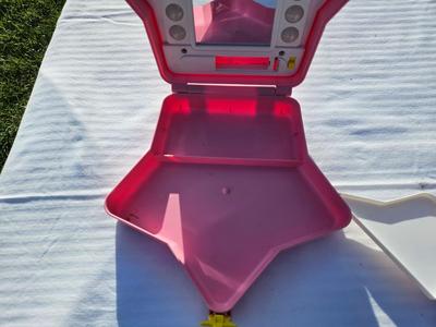 Vintage 1988 Barbie Star Vanity Mirror Light Up 80s Glam Mattel Pink