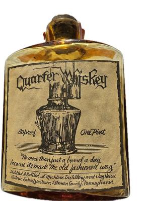 Empty* Quarter Whiskey (Old Michter's) (1 Pint Bottle)