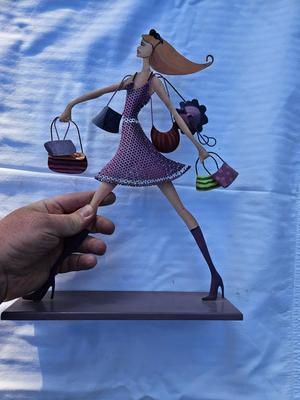 Metal Jewelry Organizer Girl Figurine