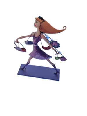 Metal Jewelry Organizer Girl Figurine