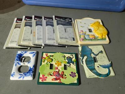 Decorative light switch plates - some are ceramic